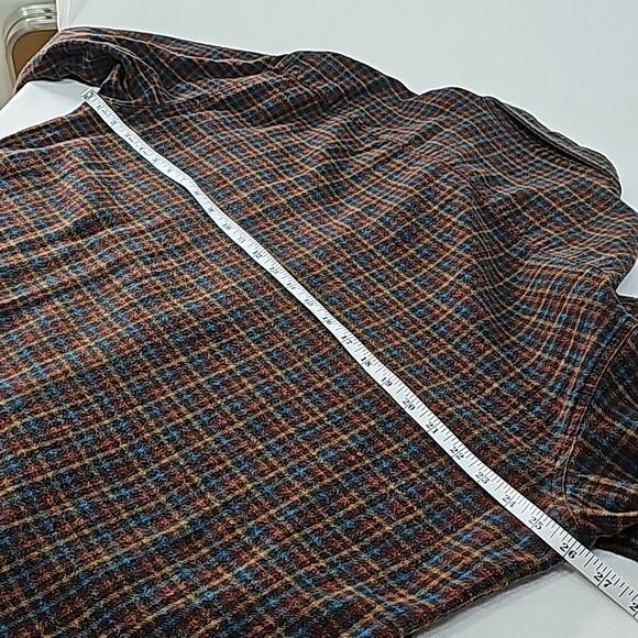 Bob Timberlake Mens Sz XLT Flannel Plaid Button Down Long Sleeve Shirt - Picture 12 of 12